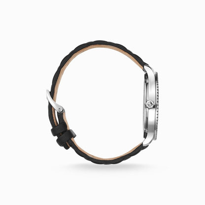 Thomas Sabo Black Leather Dress Watch