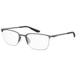 Under Armour Gray Metal Frames glasses with 54/19/140mm dimensions, sleek metal design in grey color.
