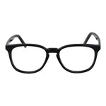 Andy Wolf Black Unisex Glasses Frame in acetate with full-rim style, size 52-17-145, includes branded case.