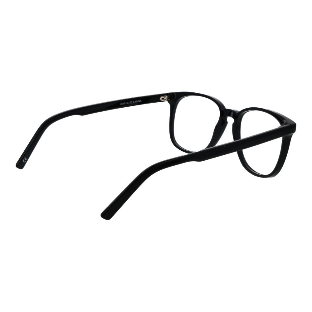 Andy Wolf Black Unisex Glasses Frame full-rim acetate side view.
