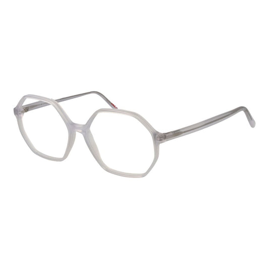 Andy Wolf White Unisex Glasses Frame in acetate, full-rim, square design, 56mm lens width, includes branded case, no extra protection.