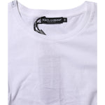 Dolce & Gabbana White Short Sleeves Crew Neck Top T-shirt TSH91277-38