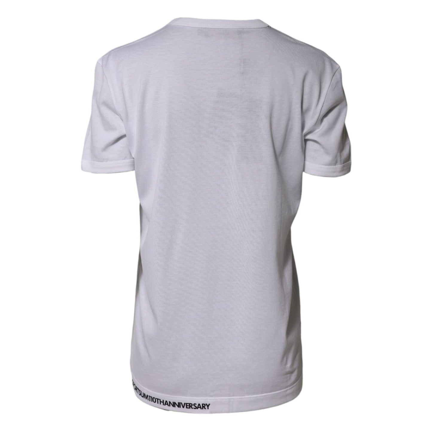 Dolce & Gabbana White DG Loves Moscow Cotton Crew Neck T-shirt