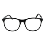 Andy Wolf Black Unisex Glasses Frame in acetate, full-rim design, ideal for both genders, featuring demo lenses and unique panto style.