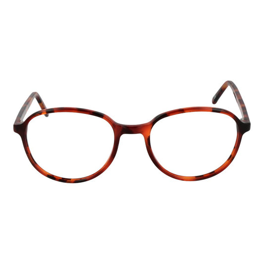 Andy Wolf Red Unisex Glasses Frame in acetate full-rim style with demo lenses, perfect for a fashionable look.