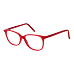 Andy Wolf Red Unisex Glasses Frame in full-rim acetate style with square lenses, size 52-15-140, comes with branded case.