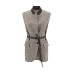 Brunello Cucinelli Wool Gilet BR-MG5307497C6286-IT40 | M