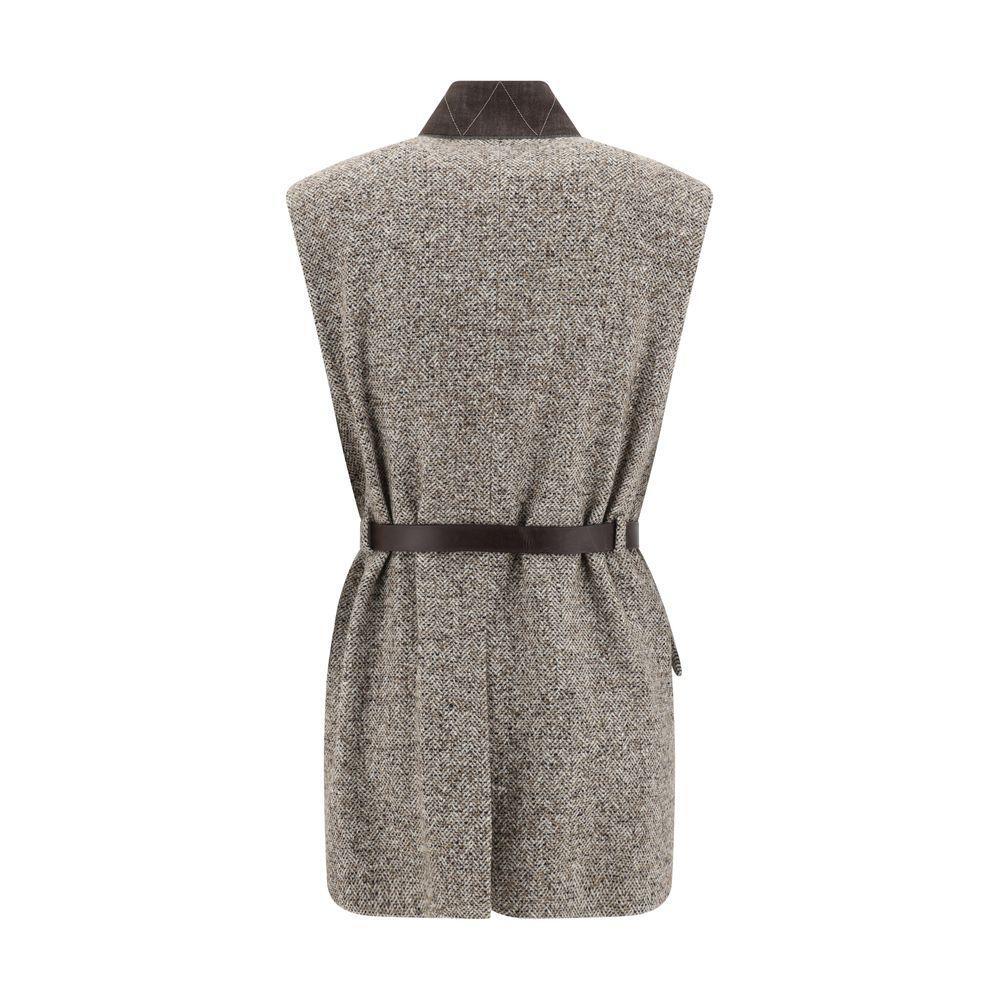 Brunello Cucinelli Wool Gilet BR-MG5307497C6286-IT40 | M