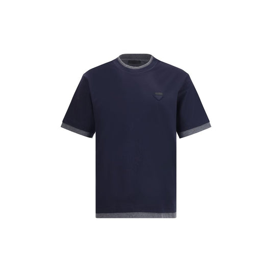 Prada Double layer T-Shirt PR-UJN912SWMO11CDF095J-L