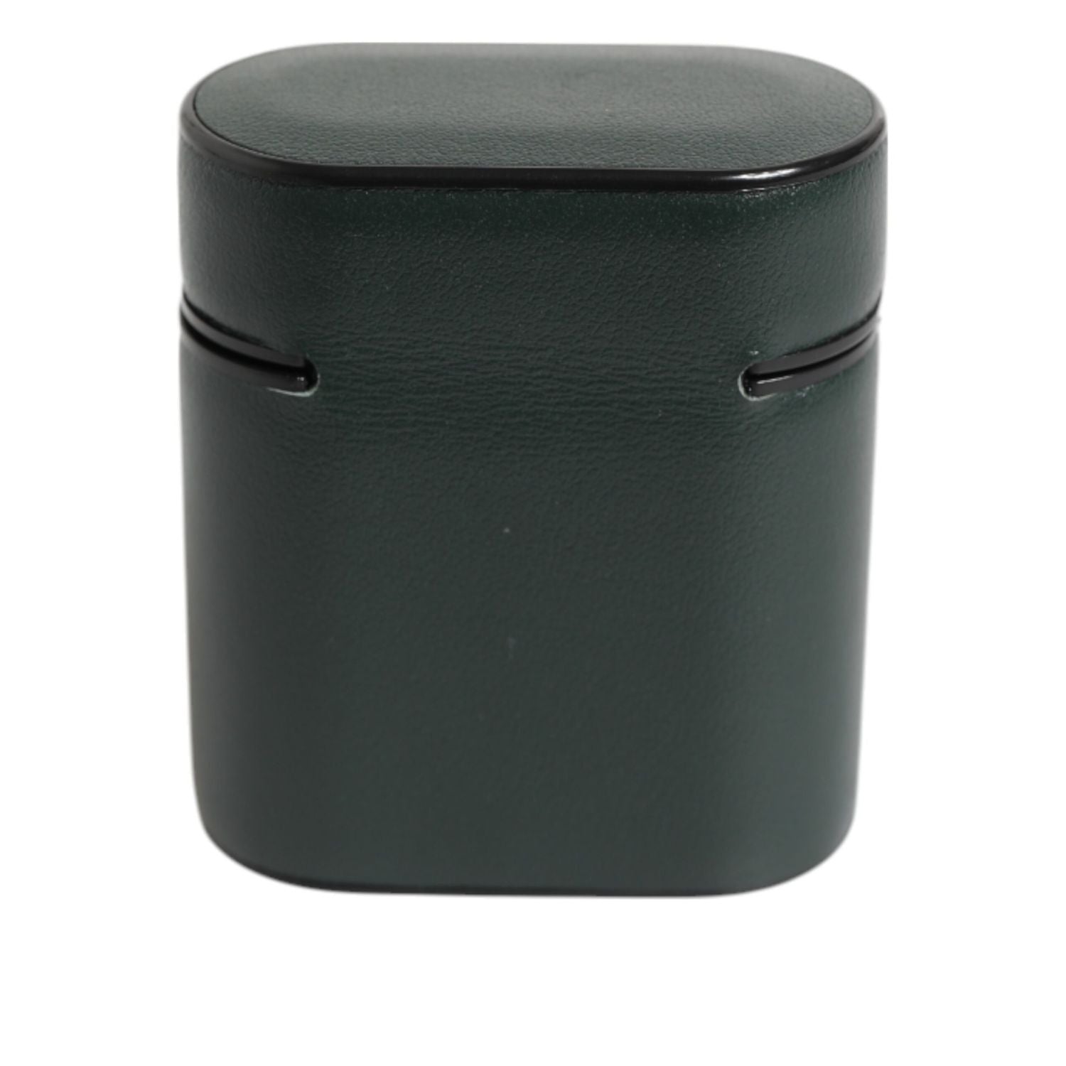 Dolce & Gabbana Black Leather Logo Print Flip Holder Men Airpods Case