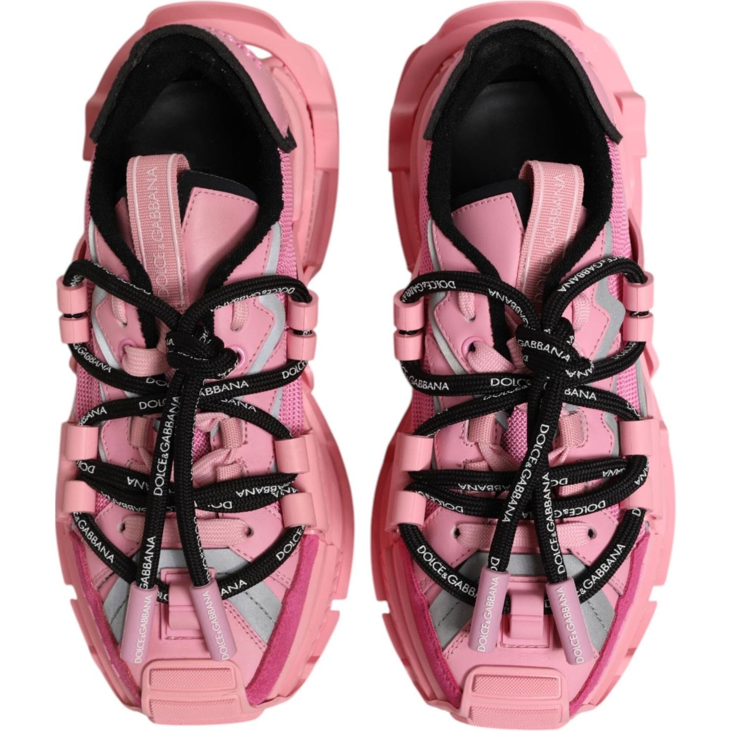 Dolce & Gabbana Pink Low Top Space Women Sneakers Shoes LA12902-36