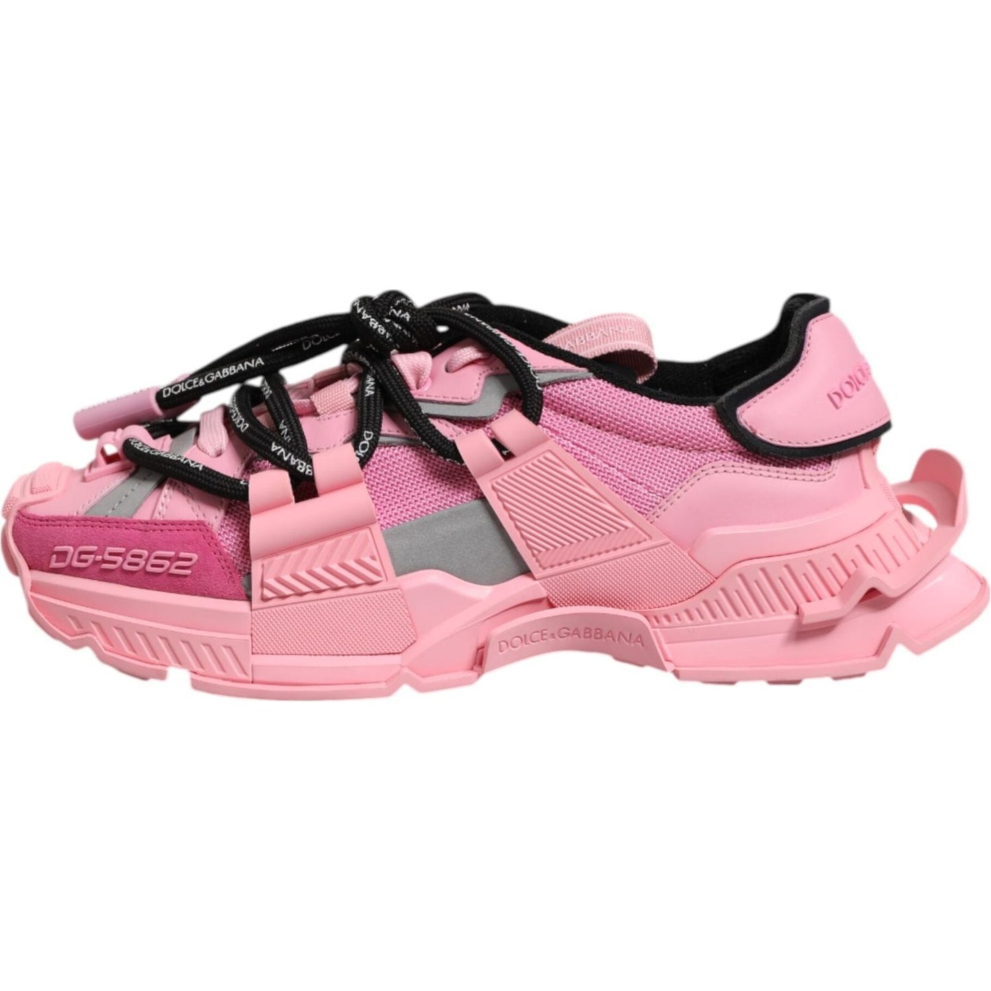 Dolce & Gabbana Pink Low Top Space Women Sneakers Shoes LA12902-36