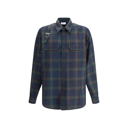Alexander McQueen Green Polyester Pattern Shirt