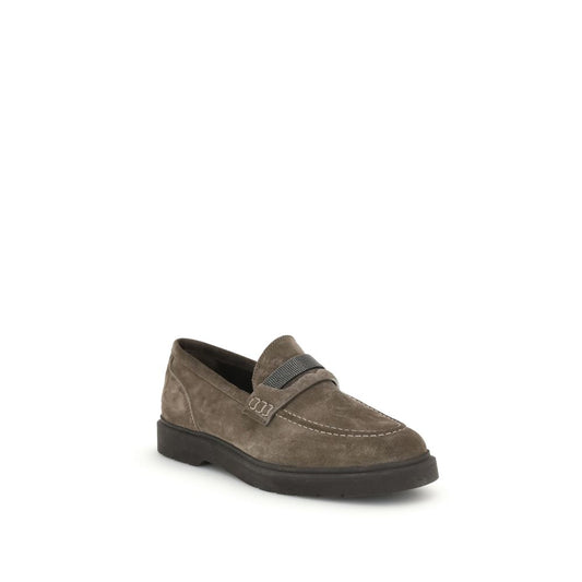 Brunello Cucinelli Leather Loafers BR-MZSFG2370C8769-EU39/US9