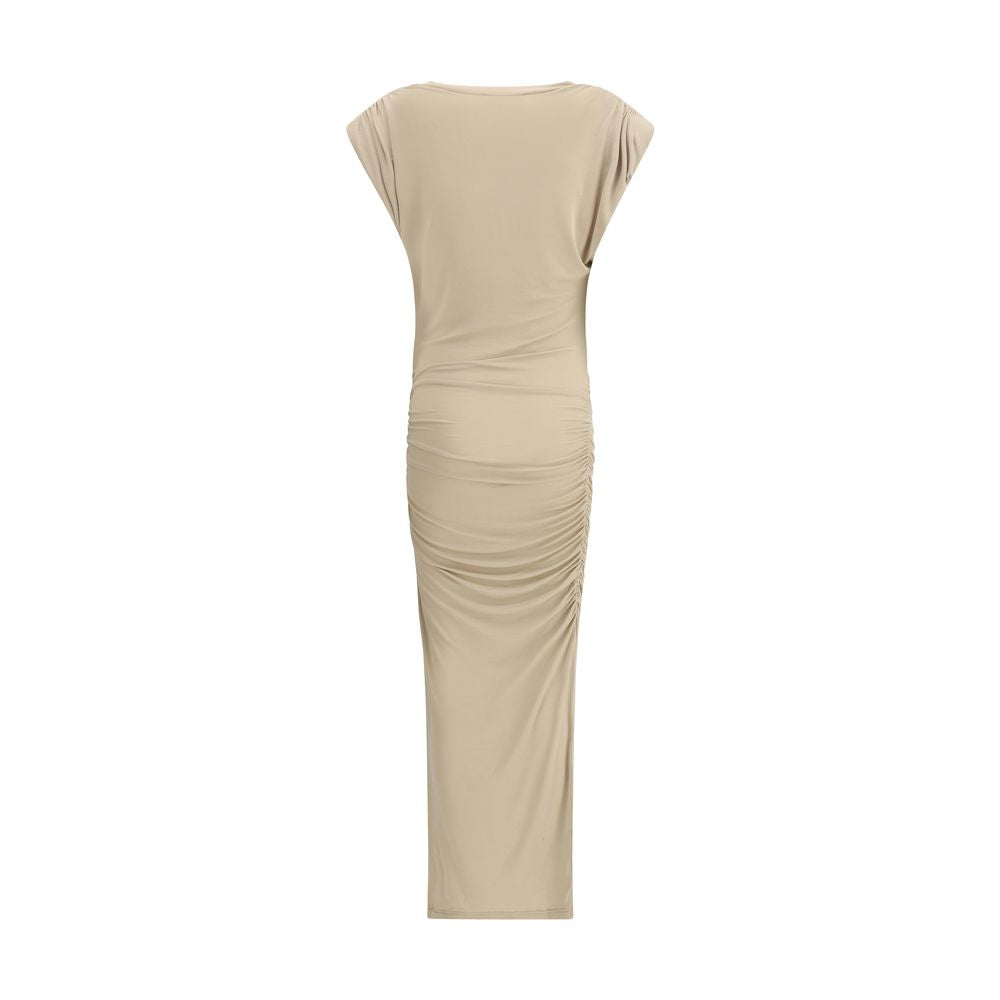 Marant Etoile Draped midi Dress MA-RO0802FAC3K01E23SD-IT36 | XS