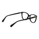 Polaroid Black Unisex Glasses Frame in full-rim polyamide with black color, featuring demo lenses, size 53-12-145, rectangle style.