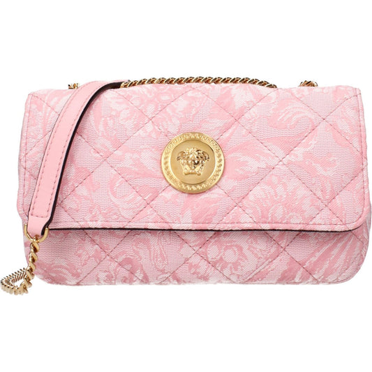 Versace Pink Fabric Shoulder Bags VE15246050853129BT
