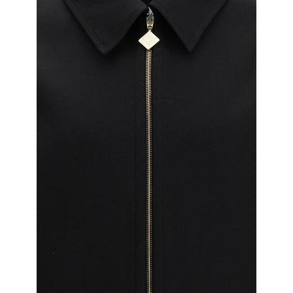 Casablanca Black Wool Full-Length Jacket