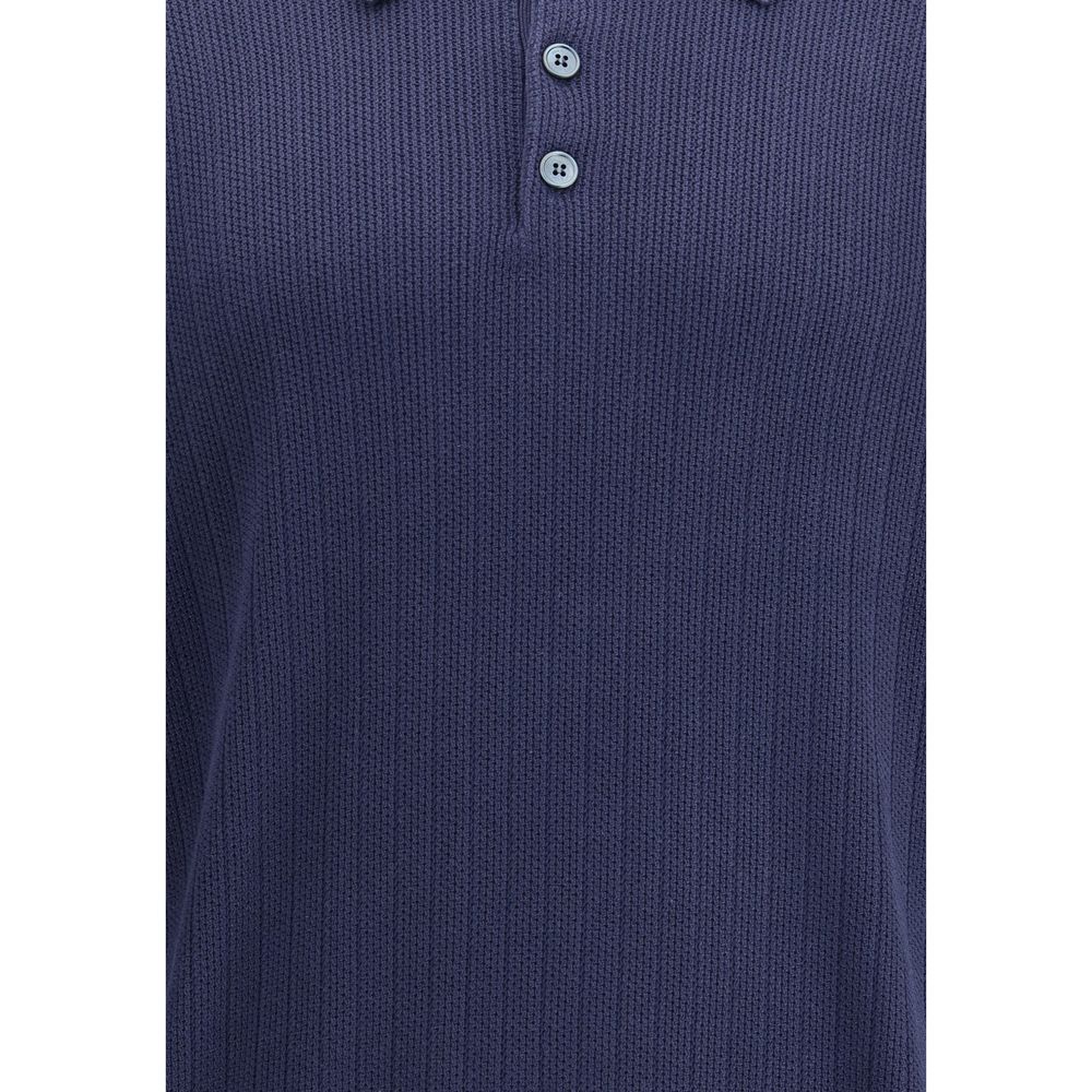 Brunello Cucinelli Blue Cotton Sweatshirt