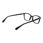Polaroid Black Women Glasses Frame, black polyamide full-rim cat eye design, size 53-17-145.