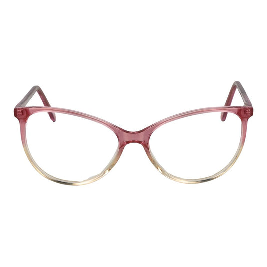 Andy Wolf Pink Unisex Glasses Frame in rose acetate full-rim cat eye style with demo lenses.
