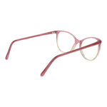 Andy Wolf Pink Unisex Glasses Frame in full-rim cat eye style, rose acetate material, lens size 55-15-140, side view.
