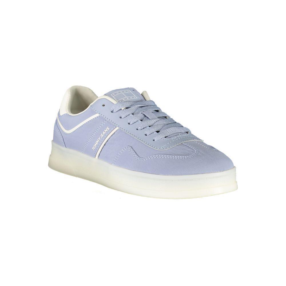 Tommy Hilfiger Blue Leather Women Sneaker TO-39391-EU36/US6