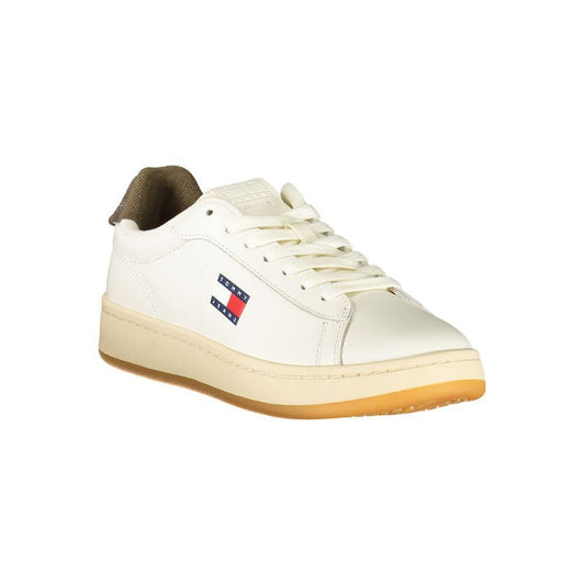 Tommy Hilfiger White Leather Women Sneaker TO-39395-EU36/US6