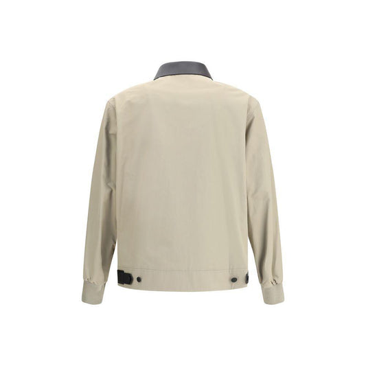 Givenchy Cotton Harrington Jacket with leather details GI-BM01DX163R250-IT46 | S