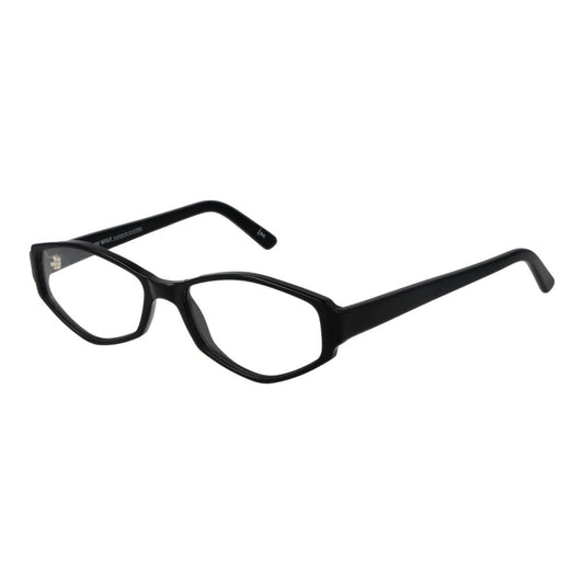 Andy Wolf Black Unisex Glasses Frame, full-rim acetate with demo lenses, oval style, includes branded case, size 53-15-140.
