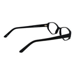 Andy Wolf Black Unisex Glasses Frame side view with black acetate and full-rim oval style.