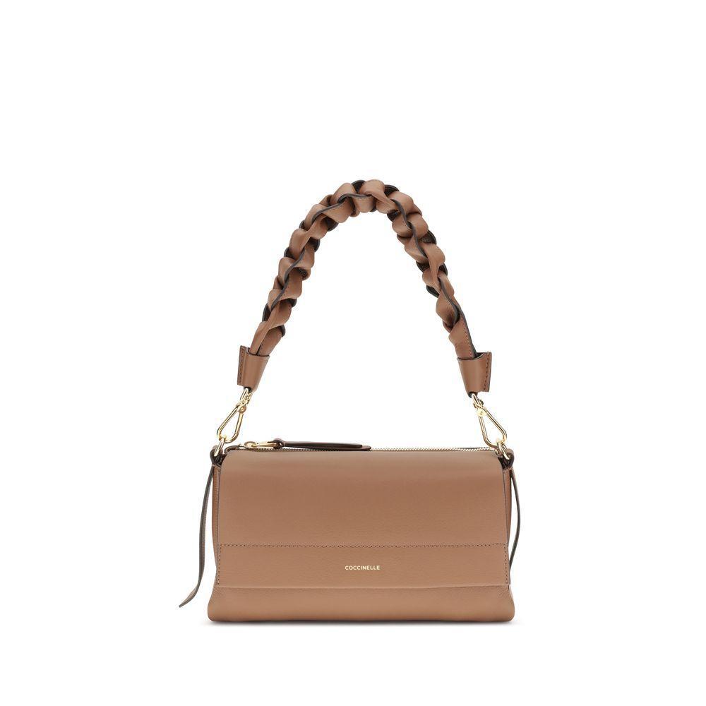Front view with bag zipped and handles upright.
