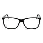 Andy Wolf Black Unisex Glasses Frame, full-rim acetate, rectangular style, demo lenses, size 57-16-145, includes branded case.