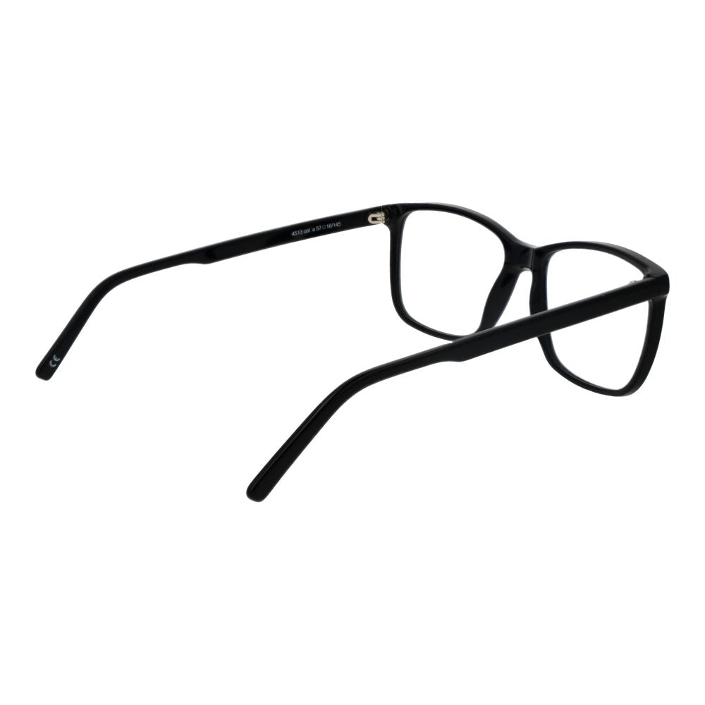 Andy Wolf Black Unisex Glasses Frame, full-rim acetate with demo lenses and branded case.