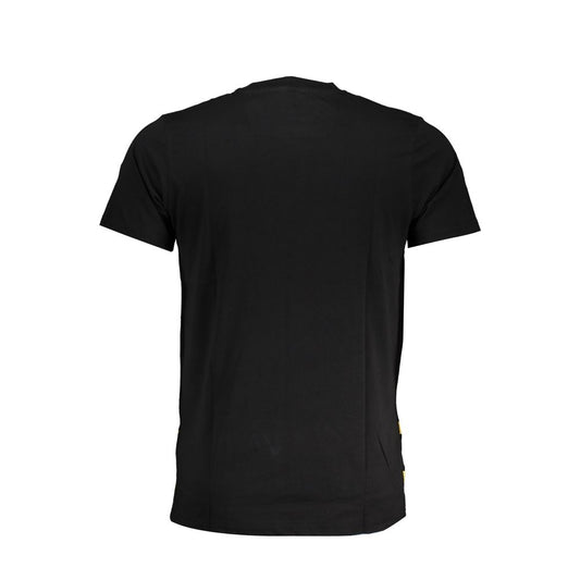 Cavalli Class Black Cotton T-Shirt CA-28570-M