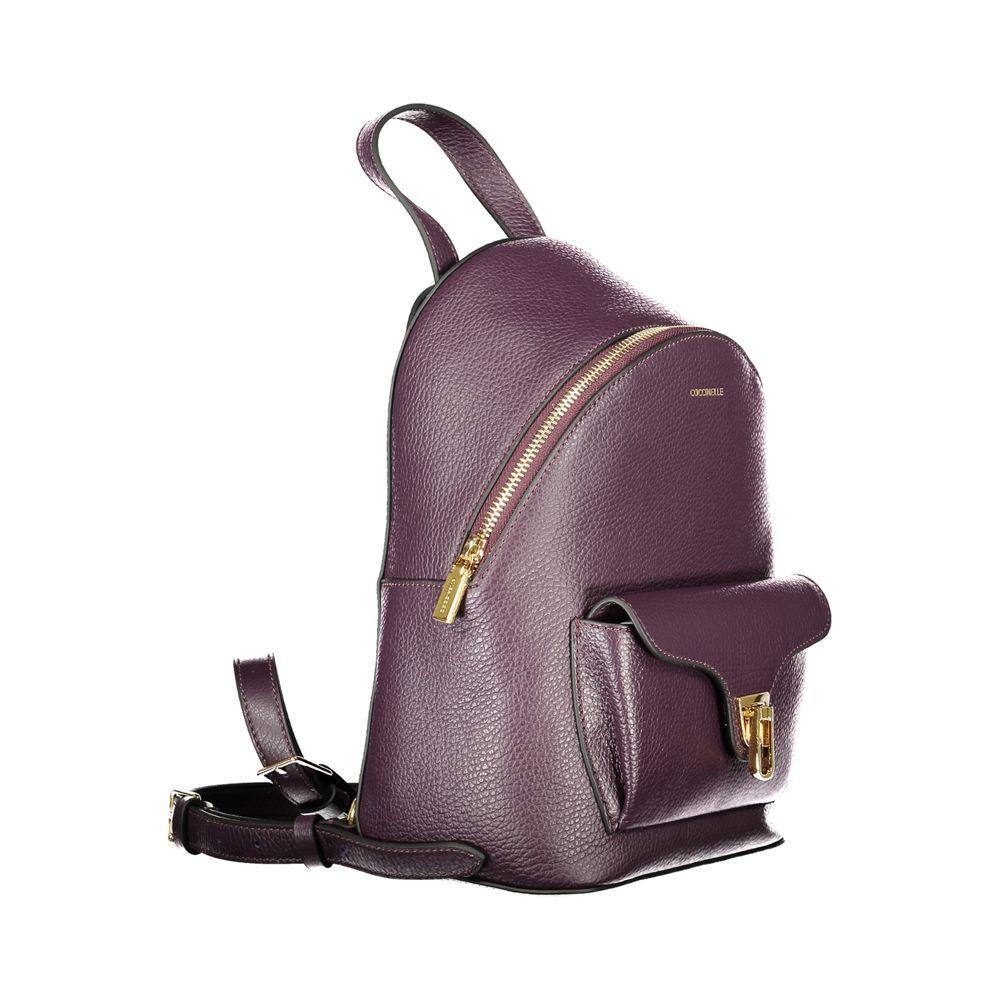 Coccinelle Purple Leather Women Backpack CO-39485