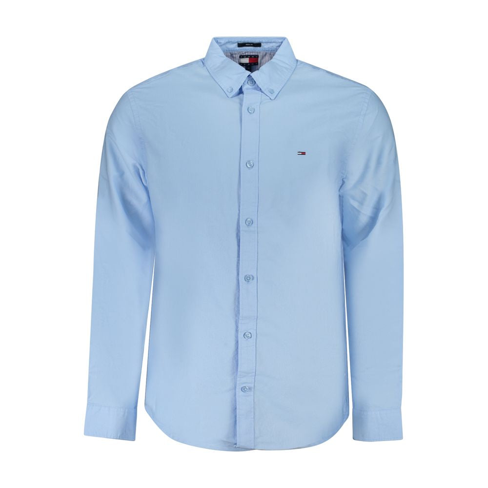 Tommy Hilfiger Blue Cotton Men Shirt TO-39478-S