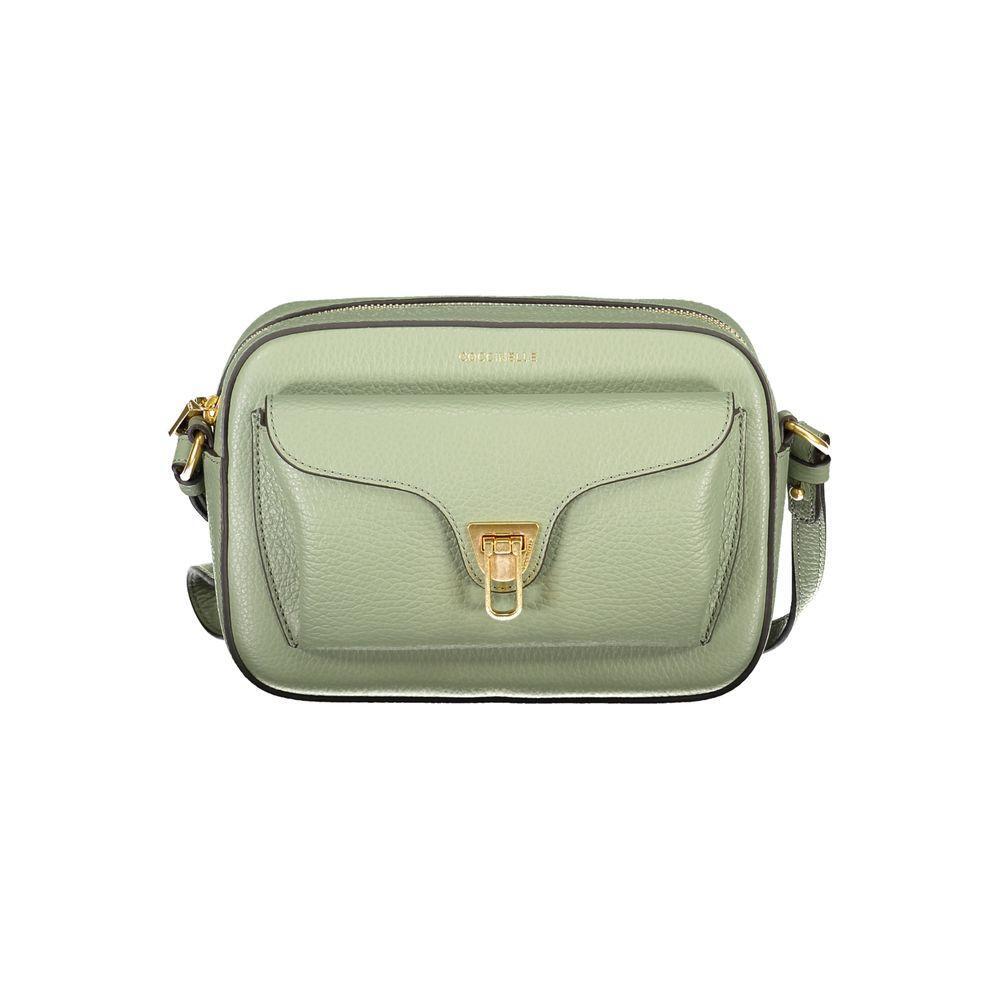 Front view with bag zipped and handles upright.
