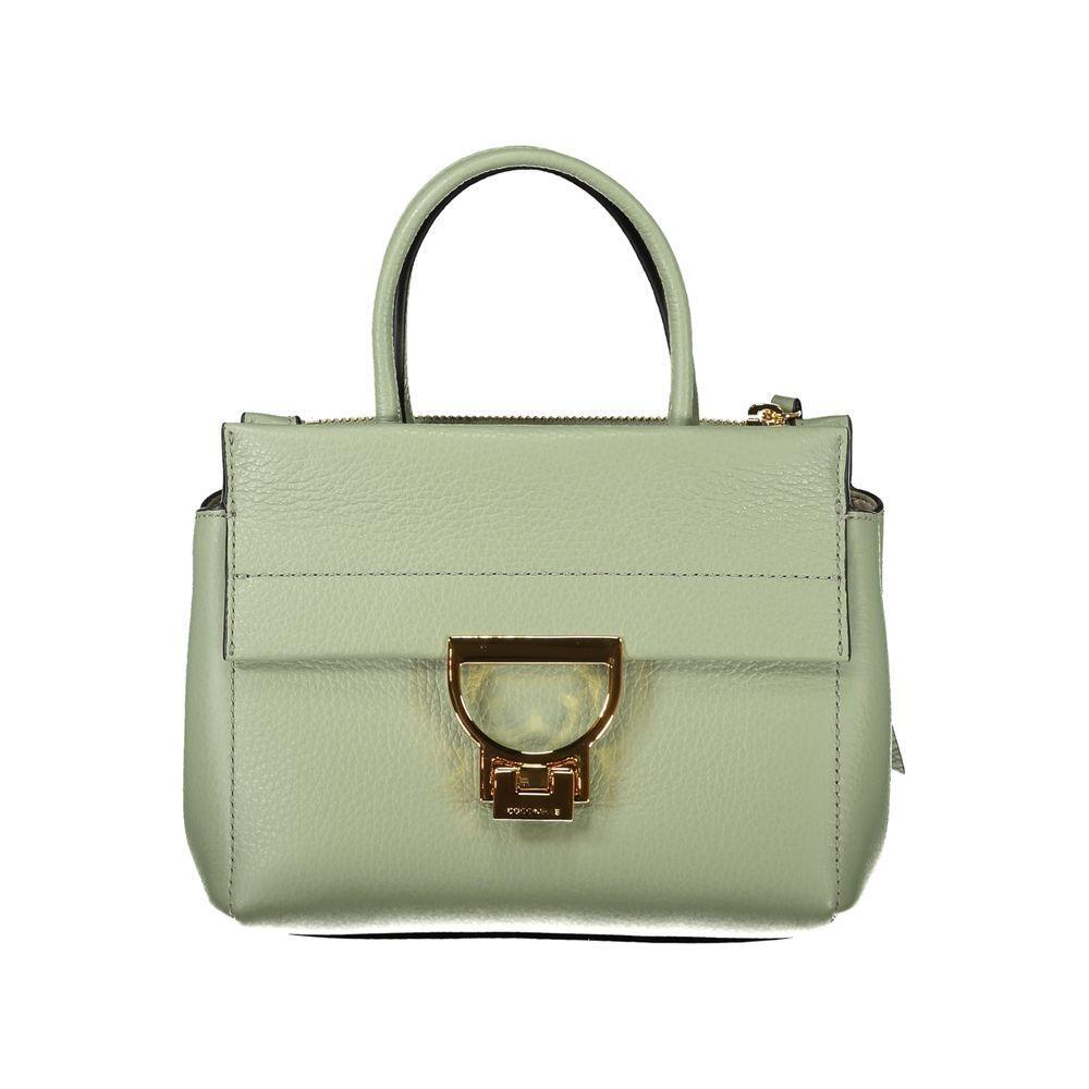Front view with bag zipped and handles upright.