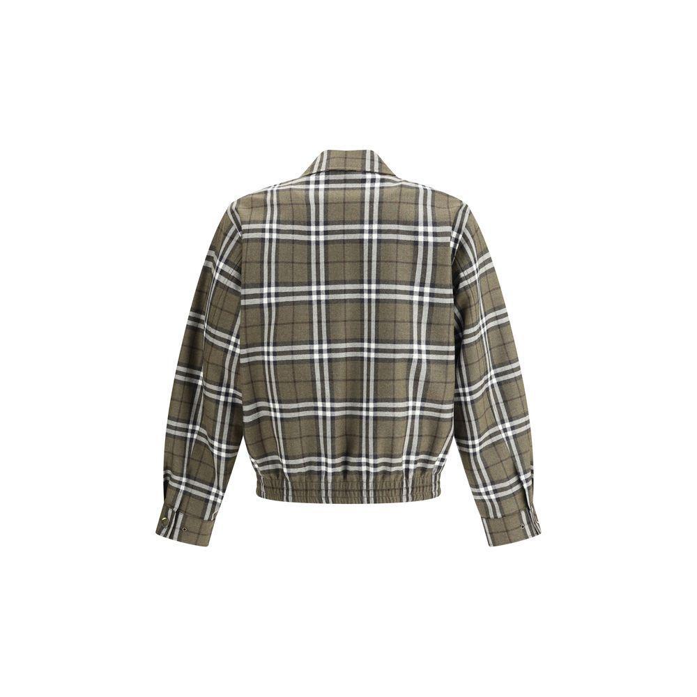 Burberry Check pattern wool Harrington Jacket BU-8110207C3078-IT48 | M