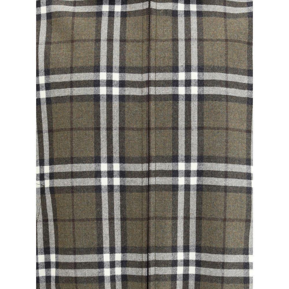 Burberry Check pattern wool Harrington Jacket BU-8110207C3078-IT48 | M