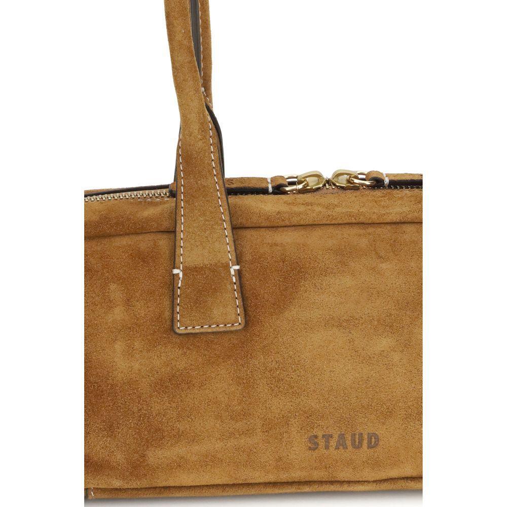 Staud Dude suede Shoulder Bag STH25P6009SDTANBB
