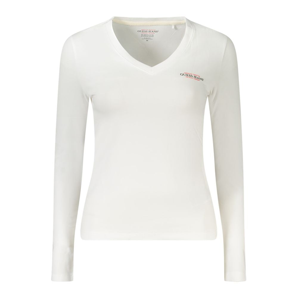 Guess Jeans White Cotton Women T-Shirt GU-39568-S