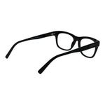 Ermenegildo Zegna Black Men Glasses Frame in acetate, oval full-rim style, size 53-19-145, with demo lenses, includes branded case.