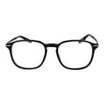 Ermenegildo Zegna Black Men Glasses Frame full-rim square acetate 52mm demo lenses.