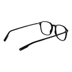 Ermenegildo Zegna Black Men Glasses Frame with full-rim acetate, size 52-18-145, square style, includes branded case.