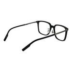 Ermenegildo Zegna Black Men Glasses Frame in acetate, full-rim, square shape, size 54-20-145. Includes branded case. No lens effect.