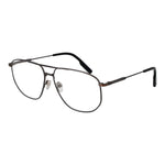 Ermenegildo Zegna Gray Men Glasses Frame in titanium with a full-rim aviator style, offering 100% UVA&UVB protection.