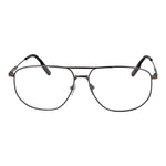Ermenegildo Zegna Gray Men Glasses Frame, titanium full-rim aviator with demo lenses, 100% UVA&UVB protection, size 60-14-145.