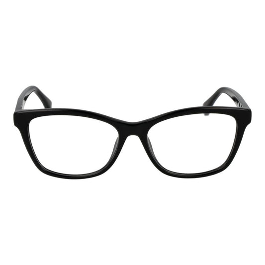 Max Mara Black Women Glasses Frame, acetate full-rim, rectangle style, lenses width 54, frame width 140, includes branded case.
